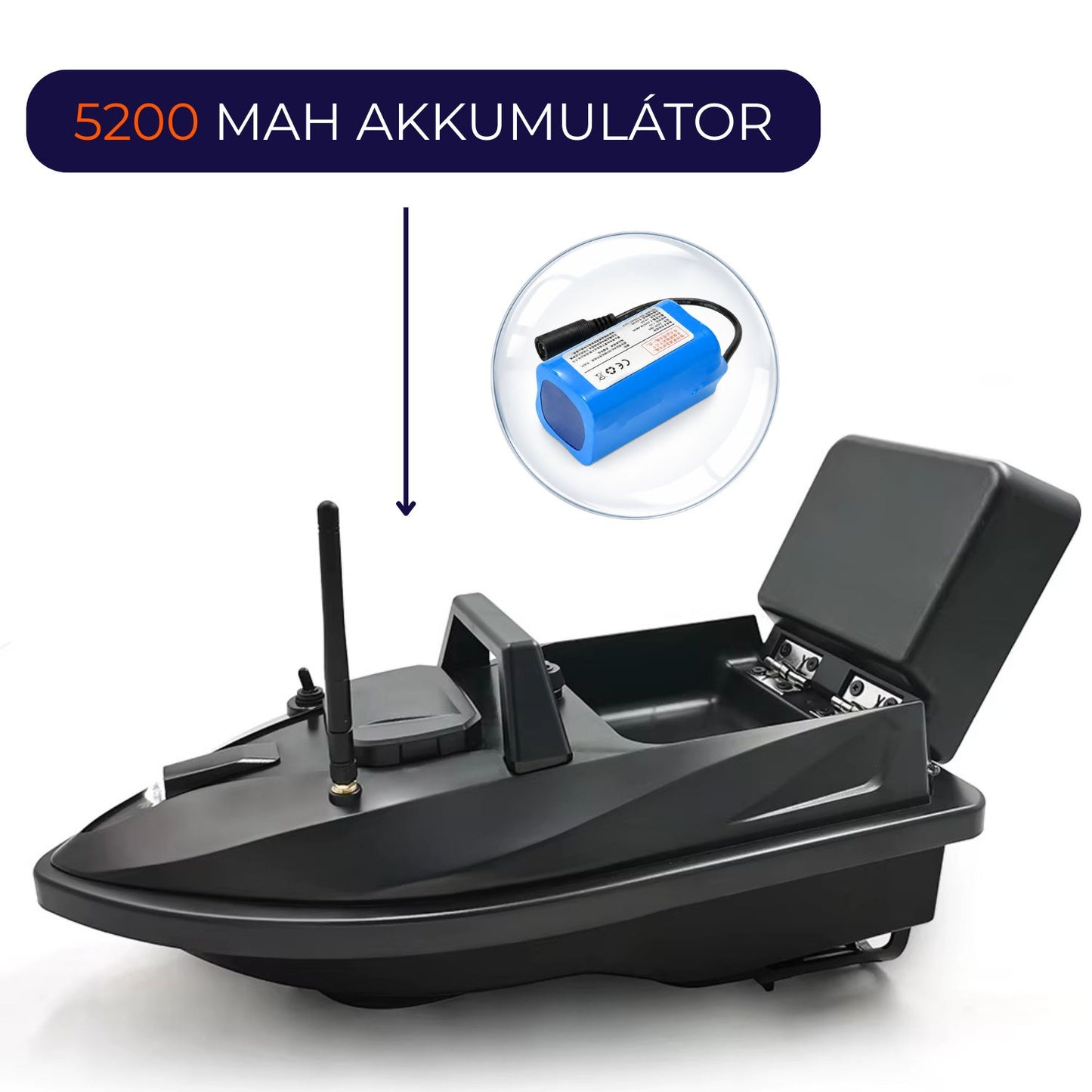 Hooky V805 Etetőhajó (5200 mAh)