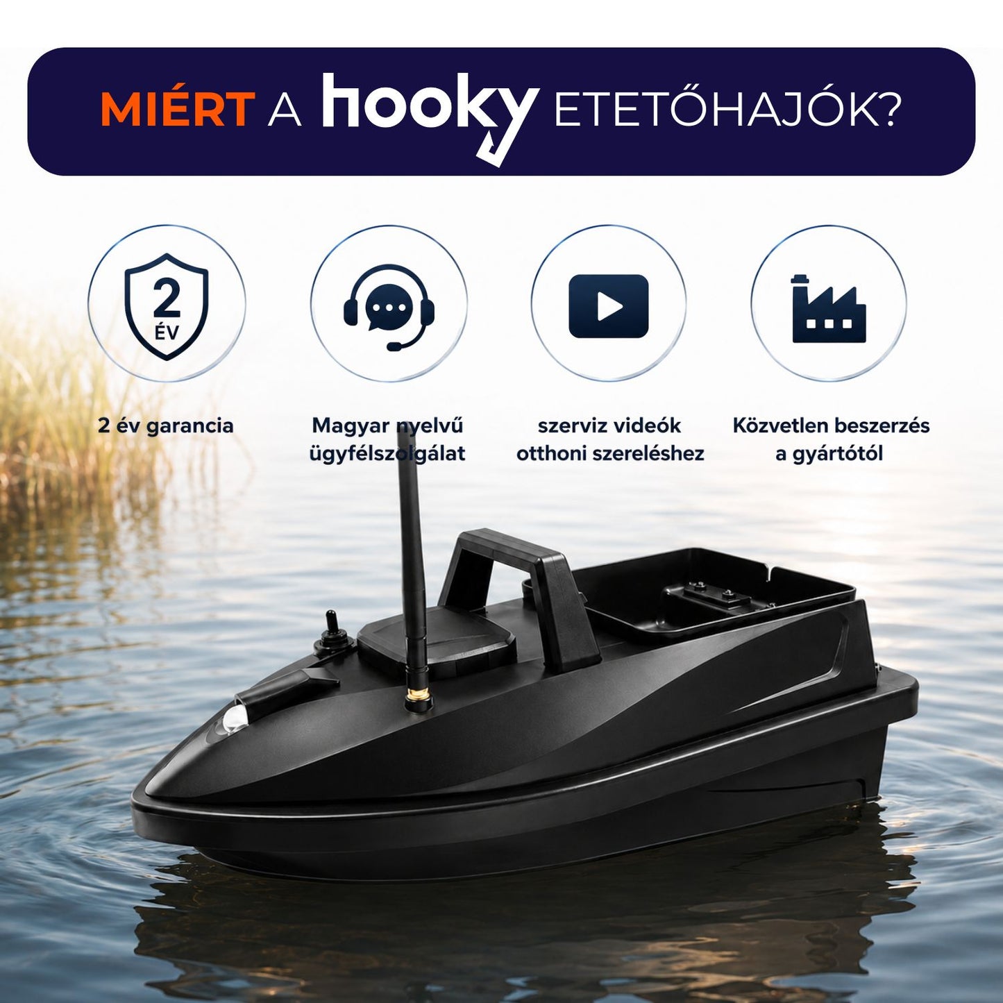 Hooky V805 Etetőhajó (5200 mAh)
