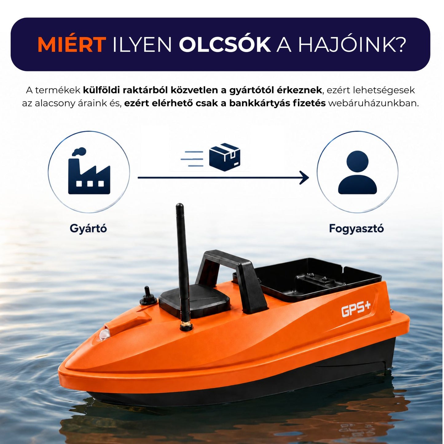 Hooky V805 Etetőhajó (5200 mAh)